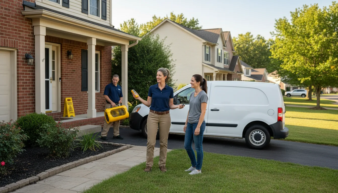 Residential water damage restoration in Willard, MO